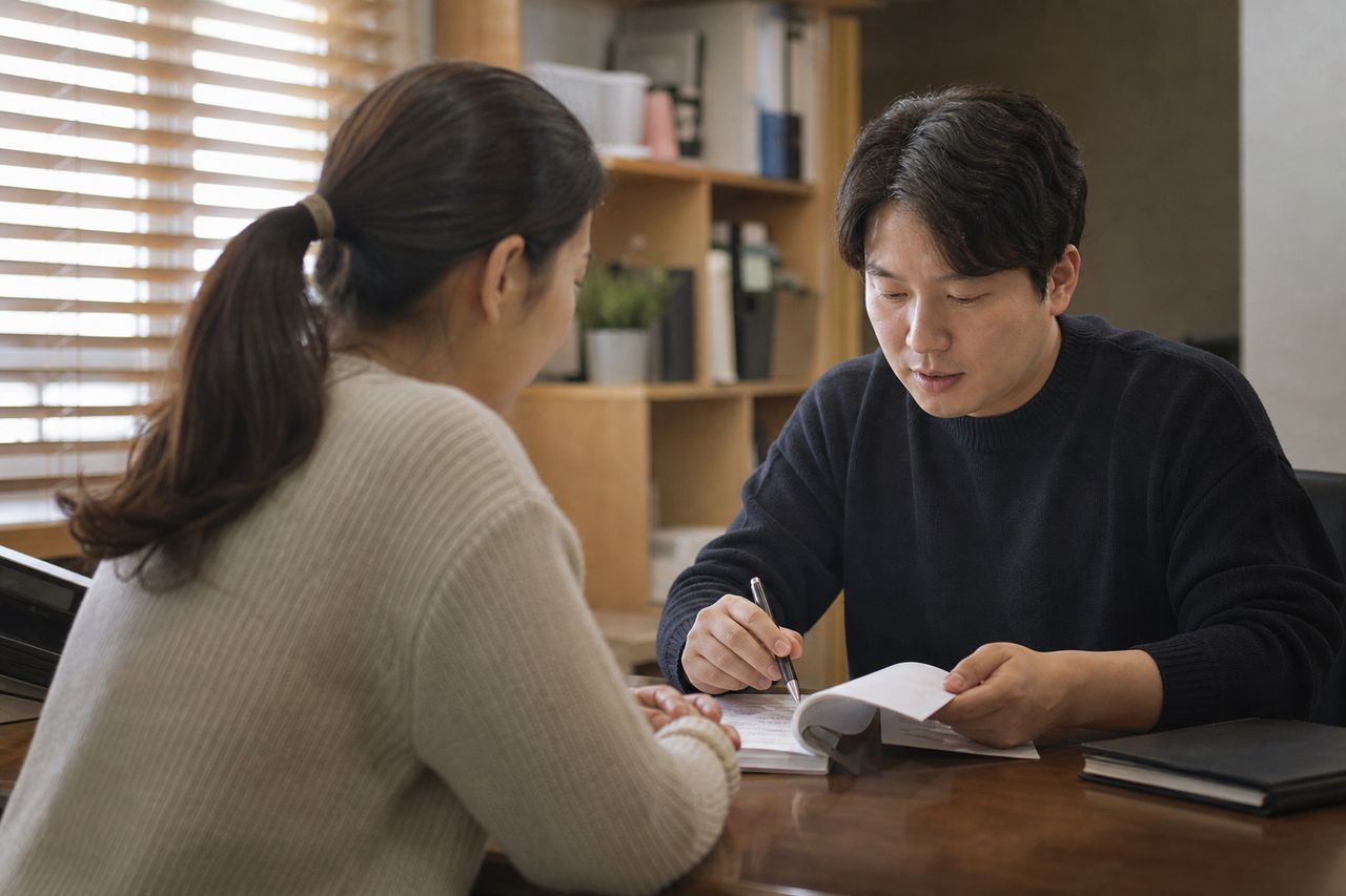 협의이혼 절차, 접수부터 신고까지 단계별 정리 관련 전문가 상담·서류 검토 장면