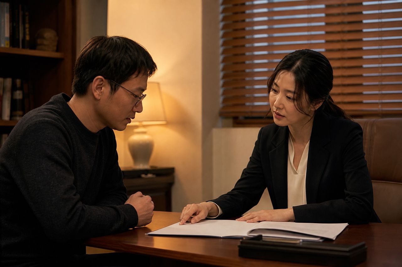 이혼 소장, 받았을 때 기한 안에 해야 할 일 관련 전문가 상담·서류 검토 장면
