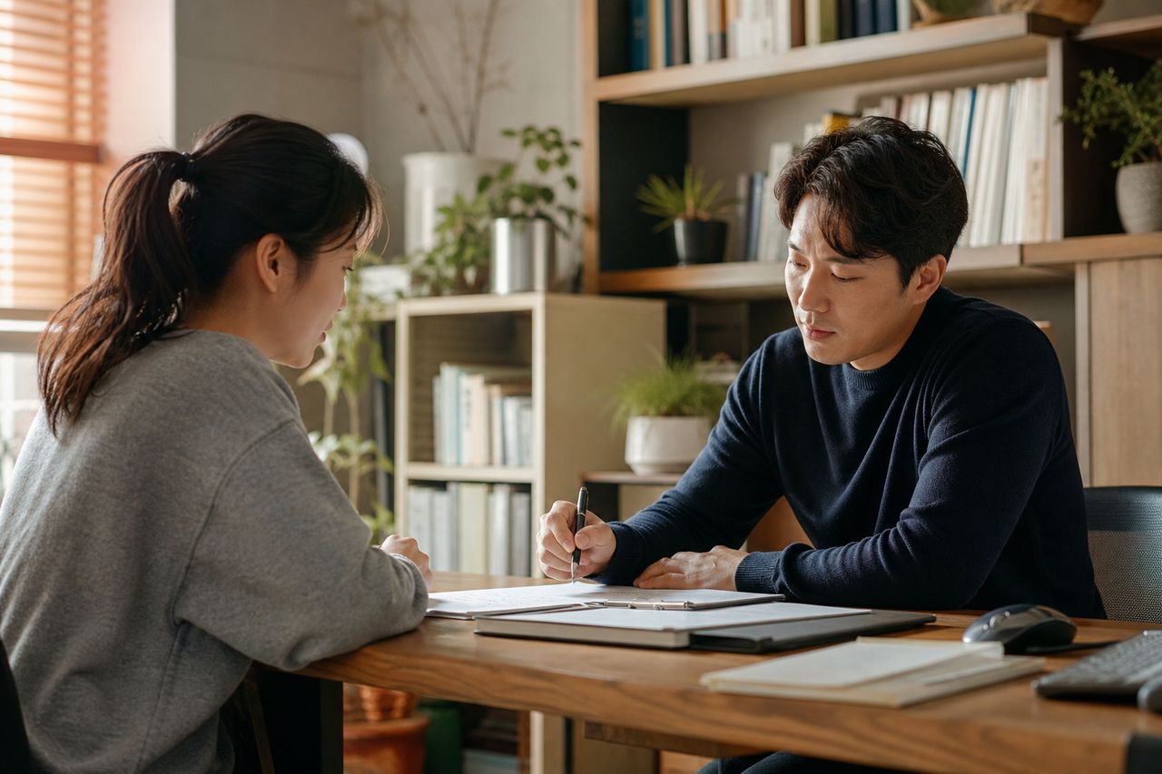 퇴직 후 연금 수령 직전에 이혼 통보받았다 — 이혼변호사가 말하는 공무원·국민연금 분할연금 청구권, 혼인기간 계산 실수로 잘라먹히는 금액은 얼마? 관련 전문가 상담·서류 검토 장면