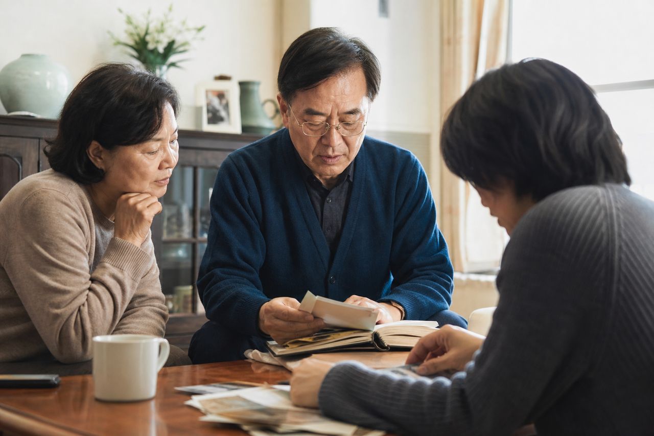 왕래 없던 큰아버지 빚 1억, 왜 조카인 제가 갚아야 하나요? 관련 상황을 보여주는 이미지 — 서류를 검토하는 모습