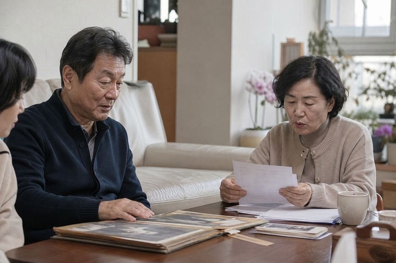 혼인 중 부모님께 받은 증여, 이혼하면 재산분할 대상일까? 관련 상황을 보여주는 이미지 — 서류를 검토하는 모습