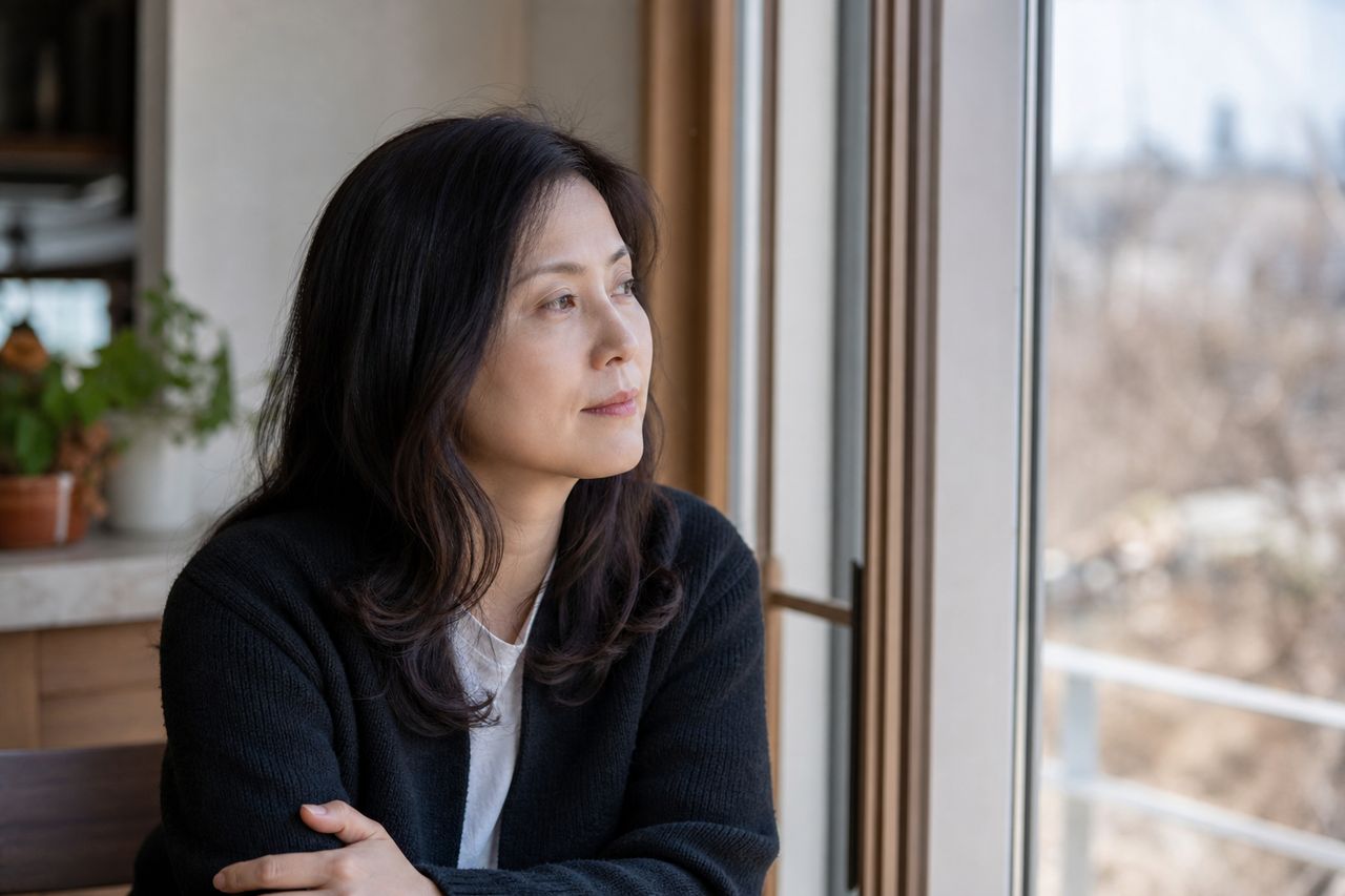 이혼 재산분할, 혼인 기간이 길면 얼마나 달라질까|47년 혼인 황혼이혼 사례 관련 상황을 보여주는 이미지 — 서류를 검토하는 모습