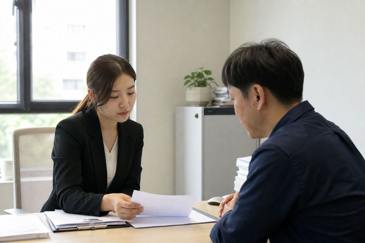 배우자 외도 메시지 몰래 촬영한 사진···대법 “민사재판 증거로 인정” 관련 전문가 상담·서류 검토 장면